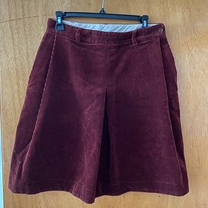 MHL by Margaret Howell Burgundy Corduroy Skirt